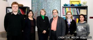 The Adult Development and Aging Lab presented some preliminary findings to research volunteers on Oct. 24. Among the faculty and students involved were (from left) Carsten Wrosch, Karen Li, Dolores Pushkar (principal researcher), Claude Senneville, Stephanie Torok and Christina Gallagher.